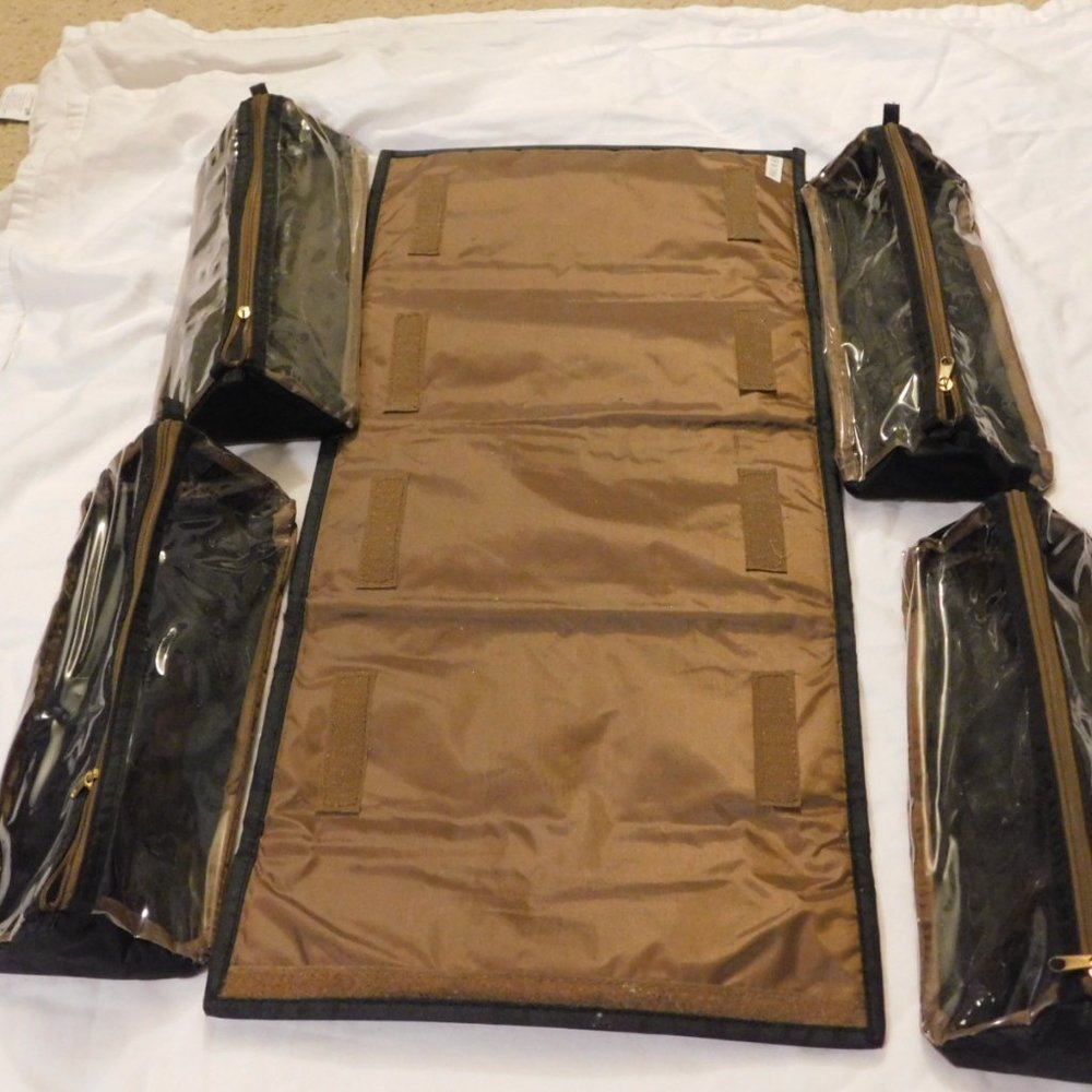 Joy Mangano Removable Cosmetic Bag Pouches - Picture 4 of 9